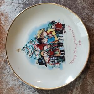 Moppets Gorham fine China Christmas plate VintageGorham